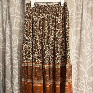 Faherty Midi A-Line Skirt size Large